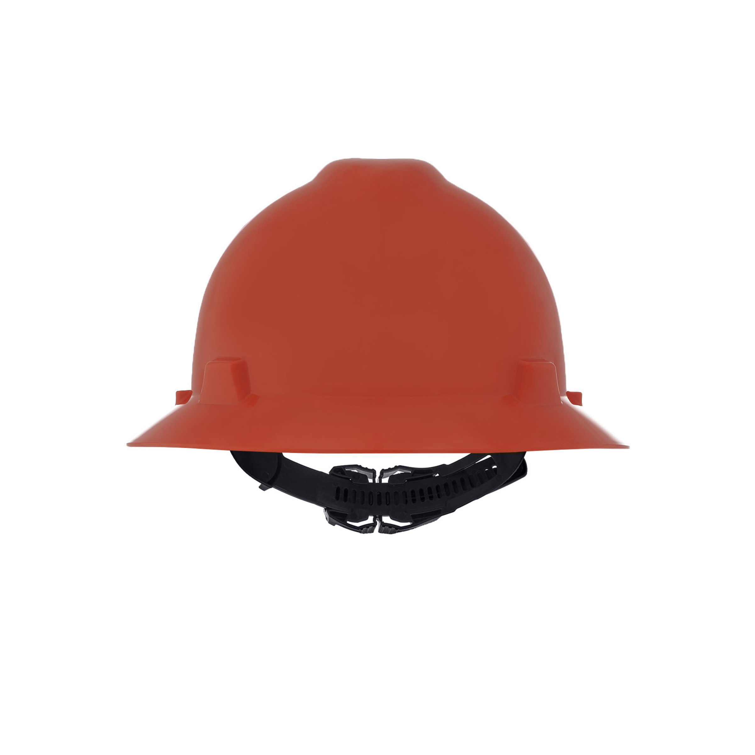 V-Gard Slotted Full-Brim Hat, Orange, w/1-Touch Suspension